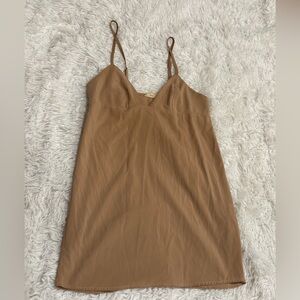 For love and lemons tan slip dress
